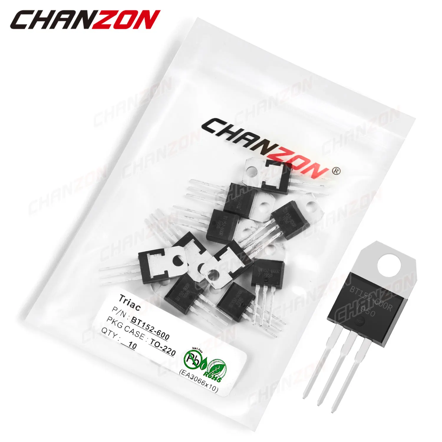 

10Pcs BT152-600 TO-220 BT152 Triac SCR Transistor Bipolar Junction BJT Triode Tube Fets Thyristor 13A 600V Integrated Circuits