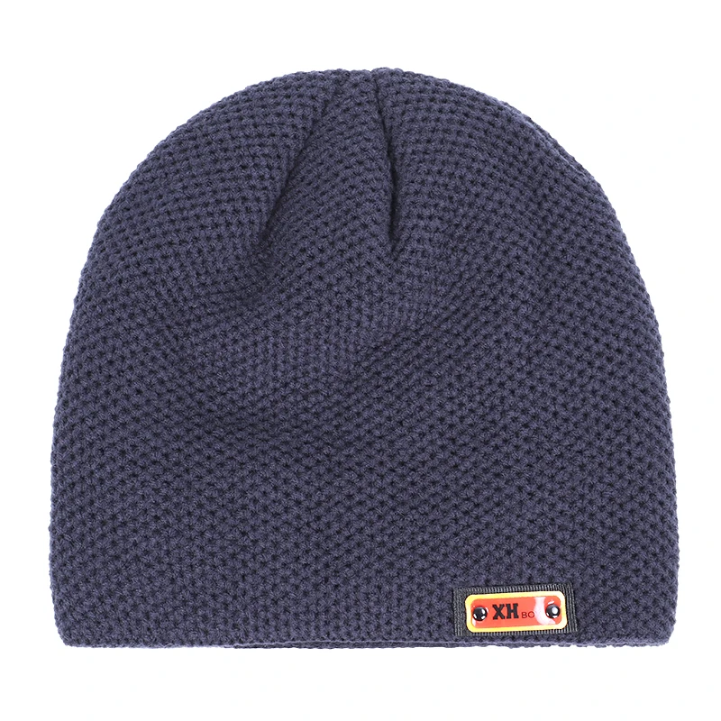 Новинка мужская шапка с черепом уличная теплая зимняя вязаная для мужчин и