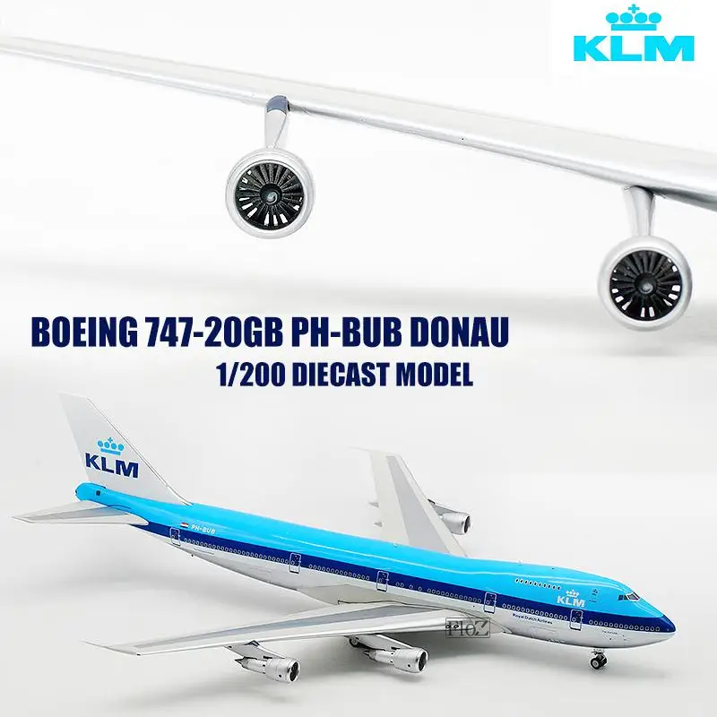 KLM BOEING 747 20GB PH BUB DONAU 1/200 литье под давлением модель самолета ARD| |