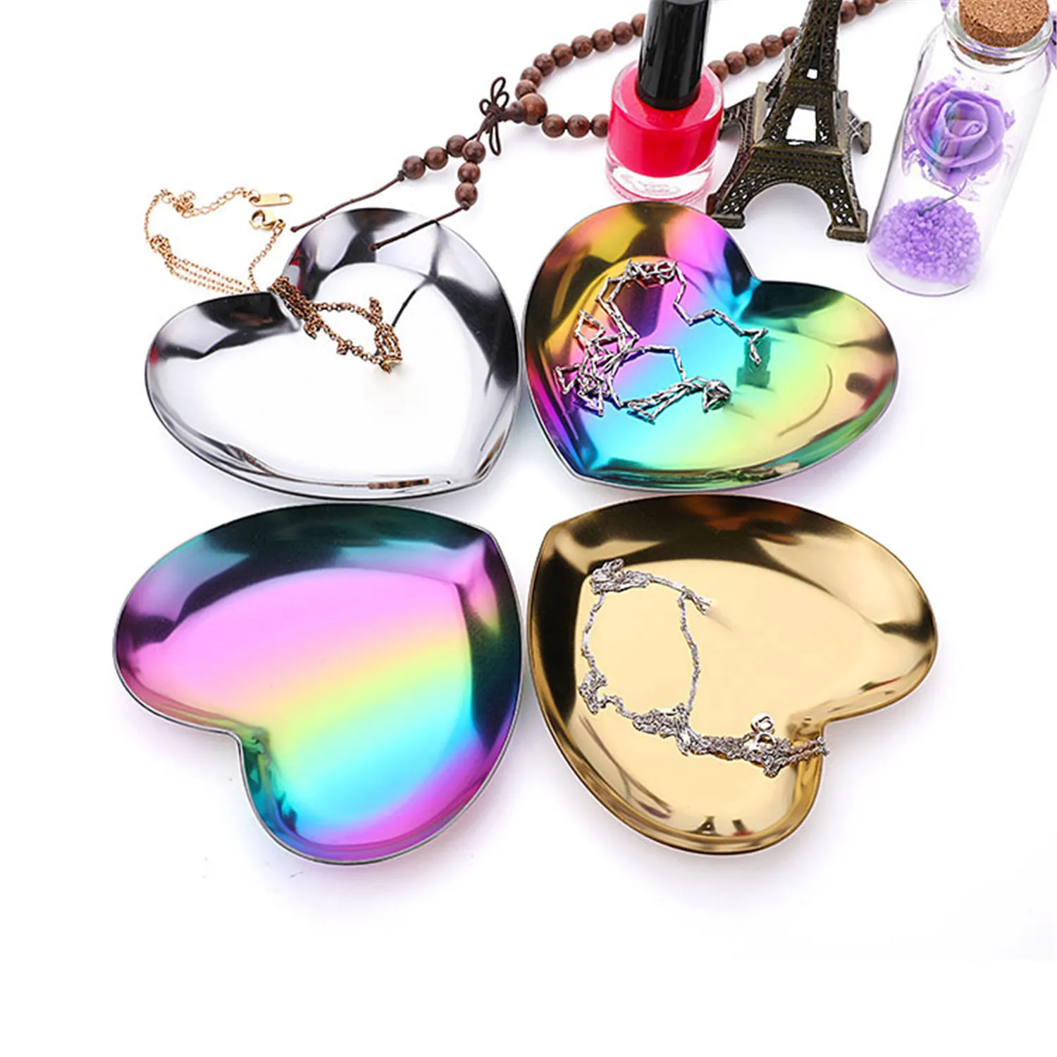 3 шт./компл. сервировочная тарелка в форме сердца для ювелирных изделий