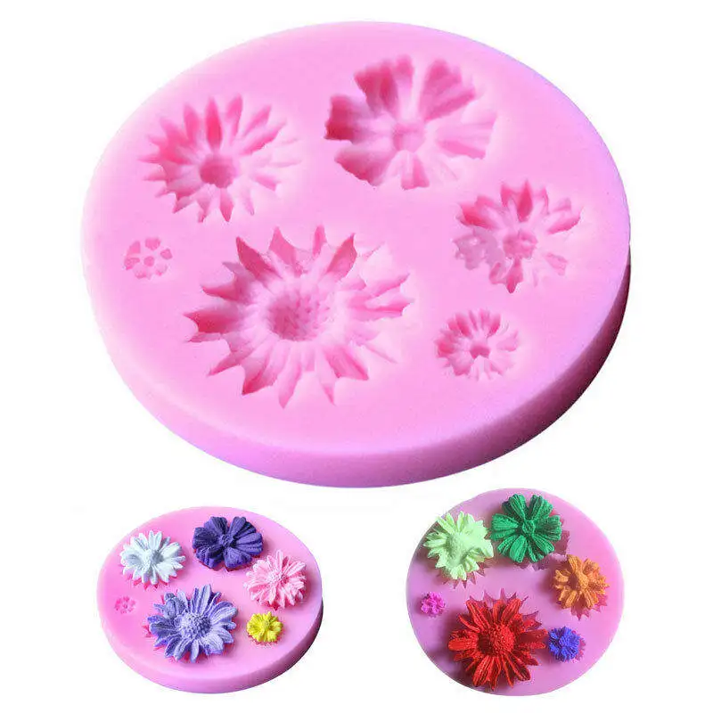 Mould Mold Flower Cake Decorating 3D DIY Chocolate Sugarcraft Fondant Silicone mold | Дом и сад