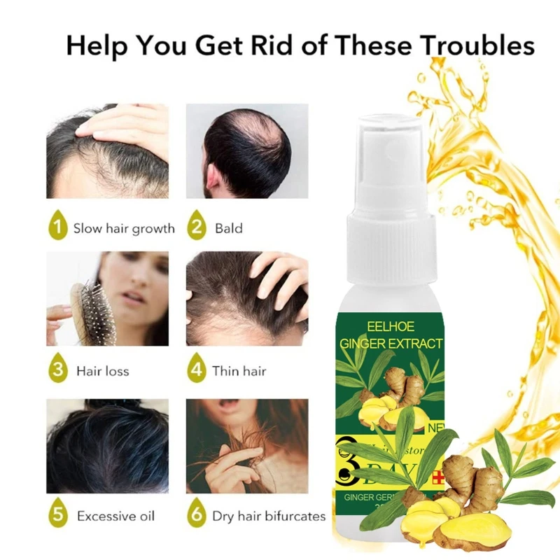 

30ML Regrowth Ginger Spray, Ginger Hair Growth Spray
