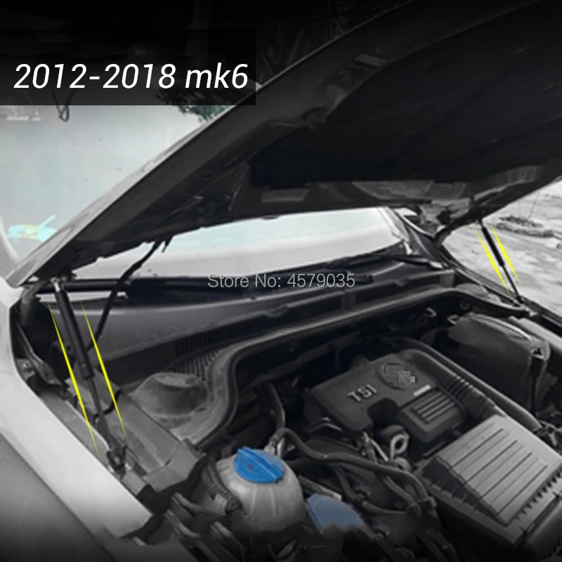 Для 2012- VW Jetta mk6 mk7 5C6 A6 A7 передняя крышка капота двигателя поддержка гидравлический стержень, пружинный упор шок баров кронштейн