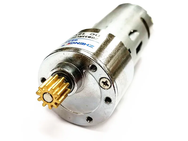 Редукторный двигатель ZGB33R Micro 395, шарикоподшипник постоянного тока 12 В, 75 ОБ/мин, низкая скорость вперед и назад