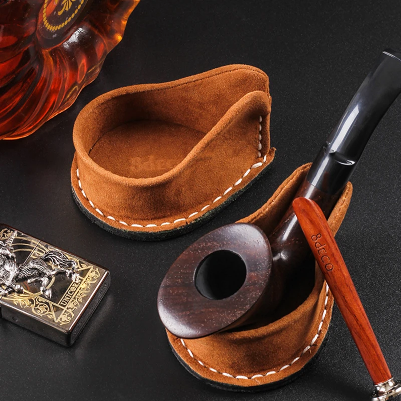 Pipe Holder Portable Pipes Rack Holders Cowhide Tobacco Smoking Stand/Holder Tool Accessories Fashion Hugh Quality 2021 | Дом и сад