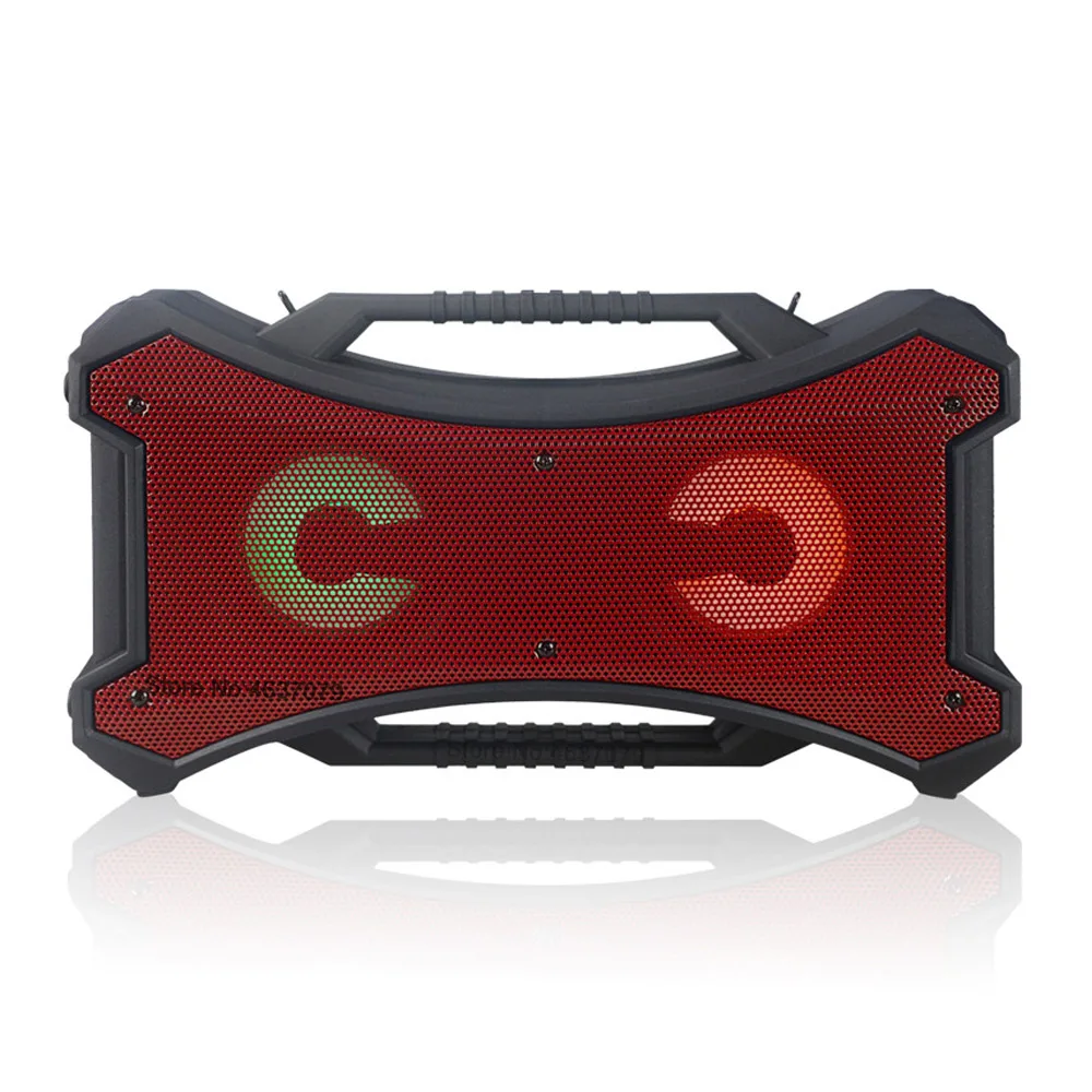 Супер бас Портативный беспроводной bluetooth сабвуфер с микрофоном/TF/USB/FM радио