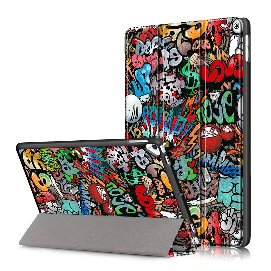 Для iPad Air 3rd поколения 10,5 чехол Smart Cover Funda для iPad Air 3 10,5 дюймов 10,2 7th складываются в три раза подставка мягкий чехол для задней панели