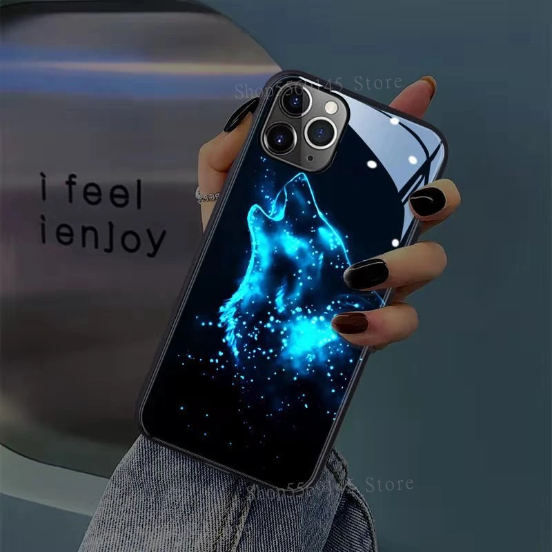 Чехол-накладка для iPhone 12 Pro Max 10 XS 11 7 8 6 6S Plus X XR с подсветкой звонков | Мобильные