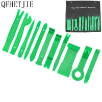 qfhetjie car audio disassembly tool car inner door disassembly tool installation sound insulation repair tool green 11 piece set