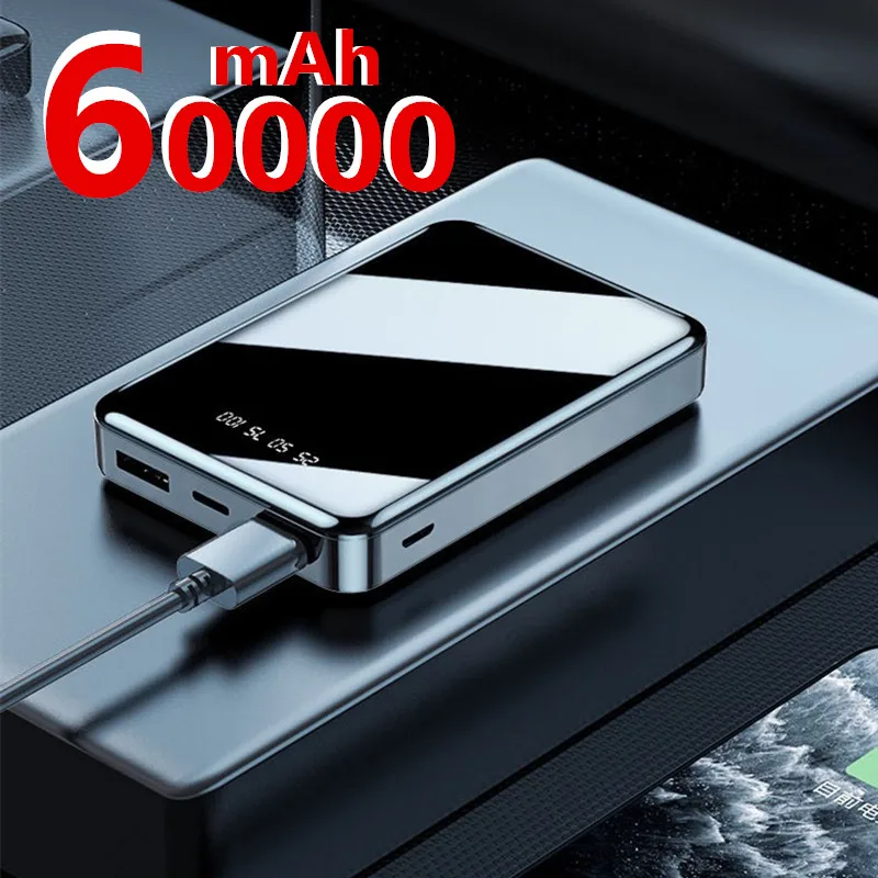 Mini Power Bank 60000mAh USB Charging Portable Charger External Battery Pack For Xiaomi mi 8 iPhone 11 pro Samsung S8 Poverbank | Мобильные