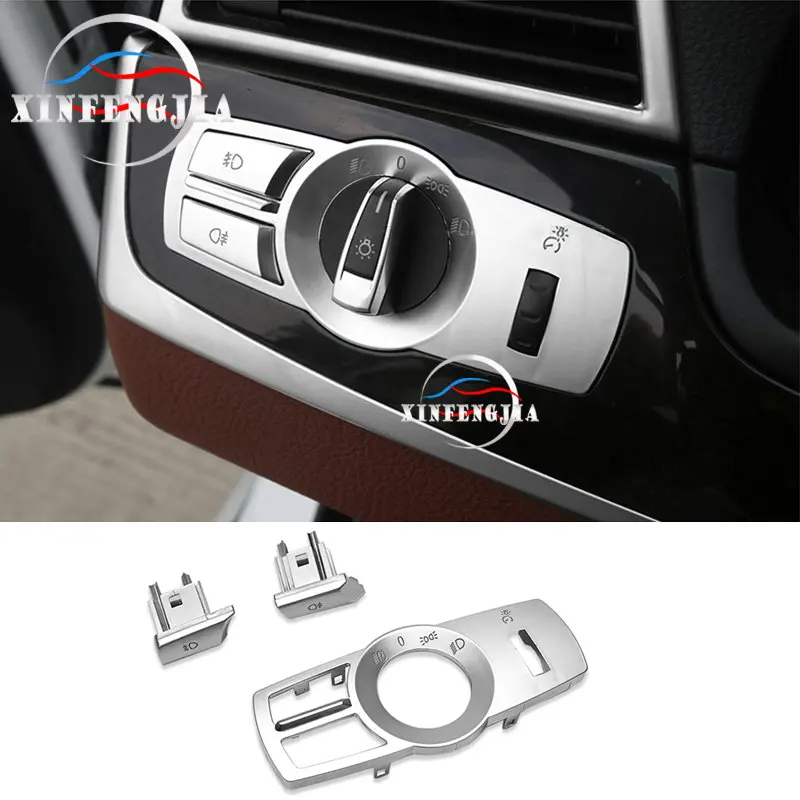 

Хромированная накладка на фару с блестками для BMW 5 6 7 Series X3 X4 F10 F01 F02 F25 F26 3x