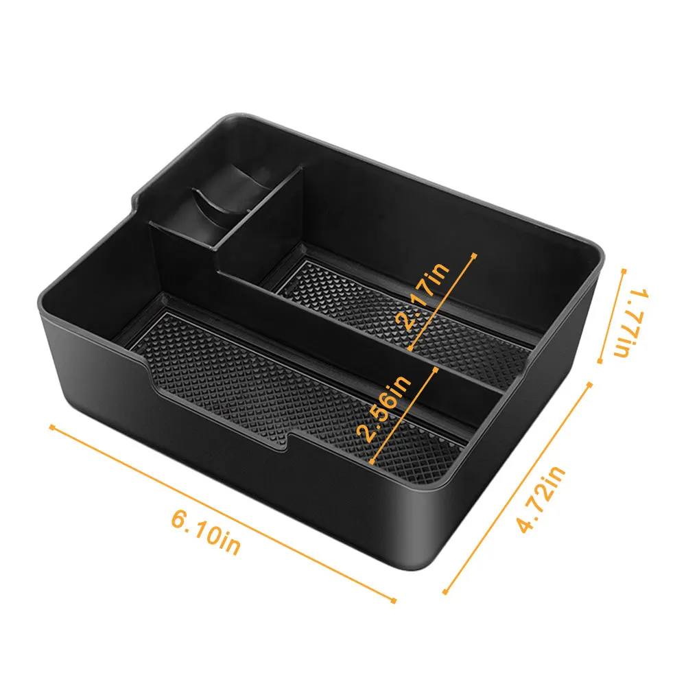 

For Tesla Model 3 auto Accessories Car Central Armrest Storage Box Black Auto Container Glove Organizer Case 2017 2018 2019