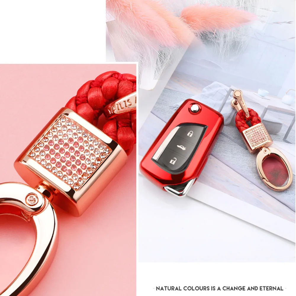 

New 2 3 Buttons TPU Car Key Cover Case For Toyota Auris Corolla Avensis Verso Yaris Aygo Scion TC IM 2015 2016 Camry RAV4