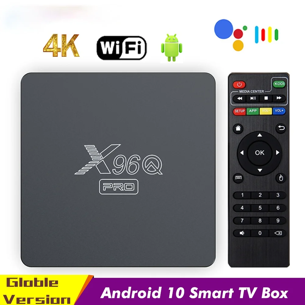 

X96Q PRO Smart TV BOX Allwinner H313 2.4G 5G Wifi Android 10 4K 1080P Media Player X96QPRO Set Top Box