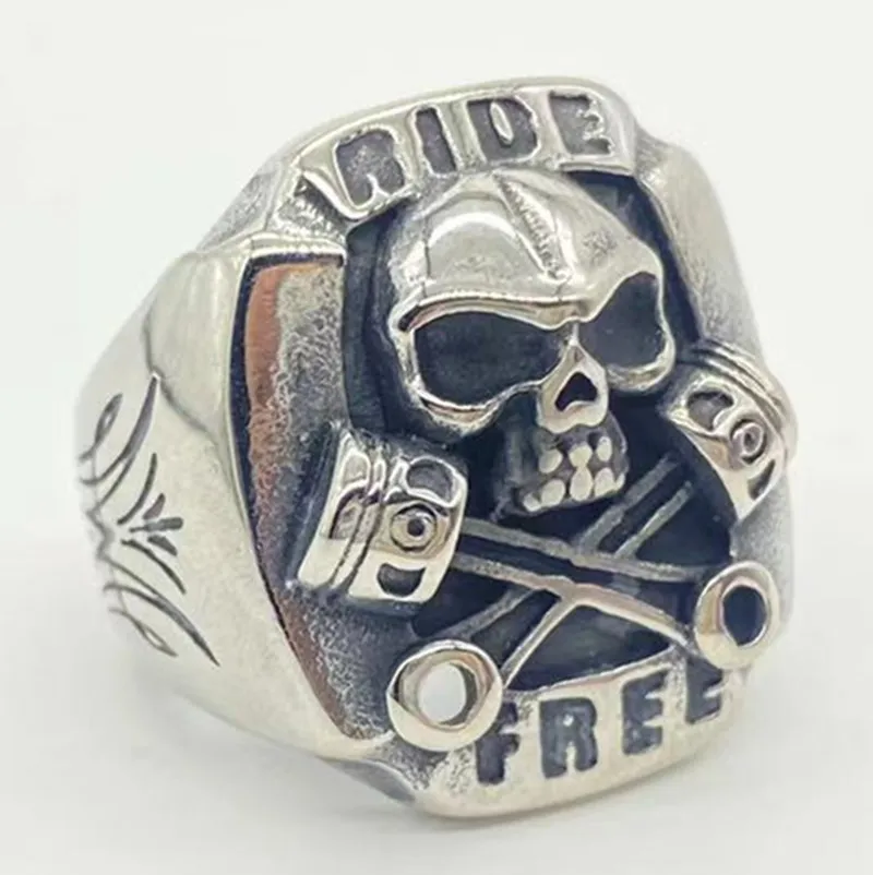 Кольцо в стиле хип-хоп из нержавеющей стали | Украшения и аксессуары