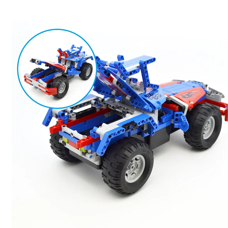 

531PCS RC Optimus Prime Truck MOC Building Blocks High-tech Remote Control Off-Road Trucks Bricks Toys for Children Boys
