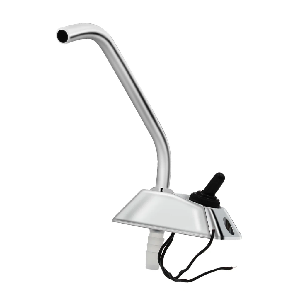 RV Морская кухонная раковина 12V Смеситель-кран слива одной дырки Вода Электрический кемпер Караван Полный поворот на 360 градусов Краны.