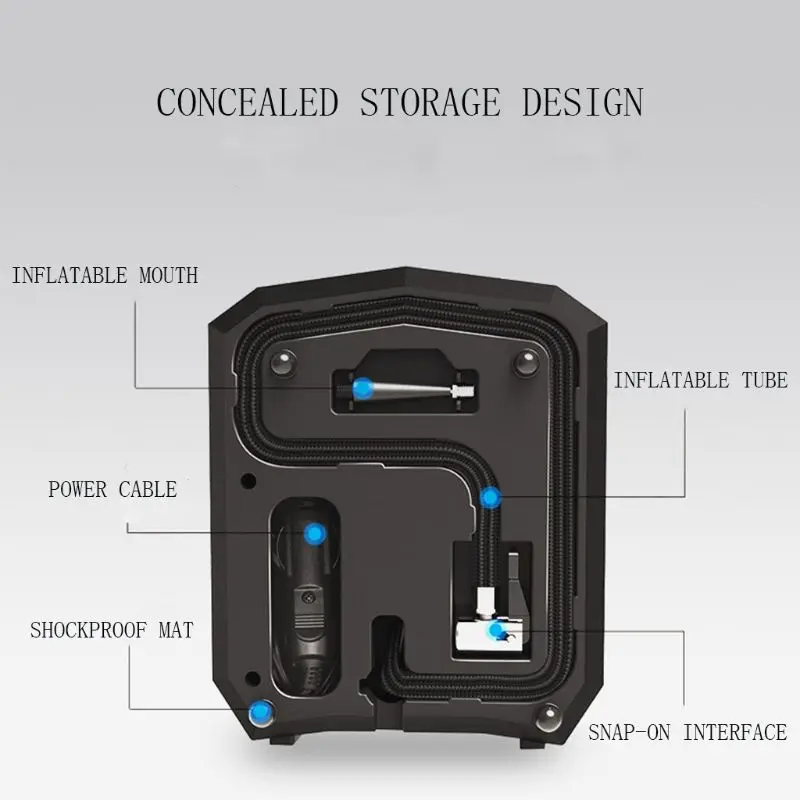 Автомобильных шин надувной воздушный насос наполнитель цифровой Дисплей