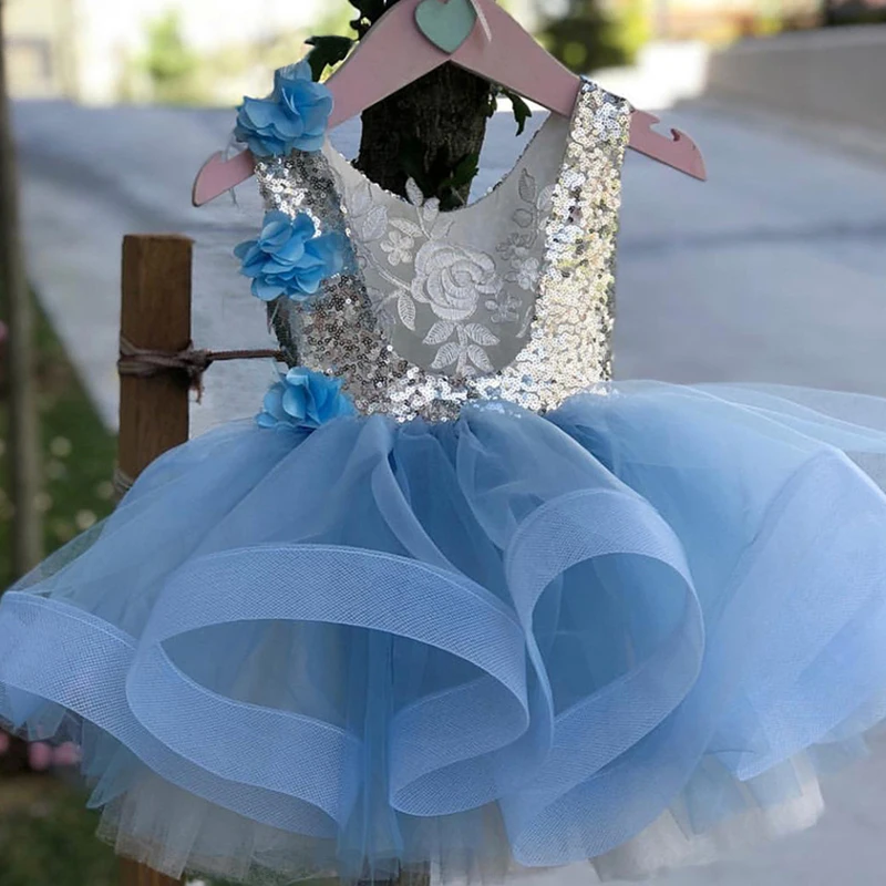 Платье принцессы для девочек модные детские платья на день рождения без рукавов