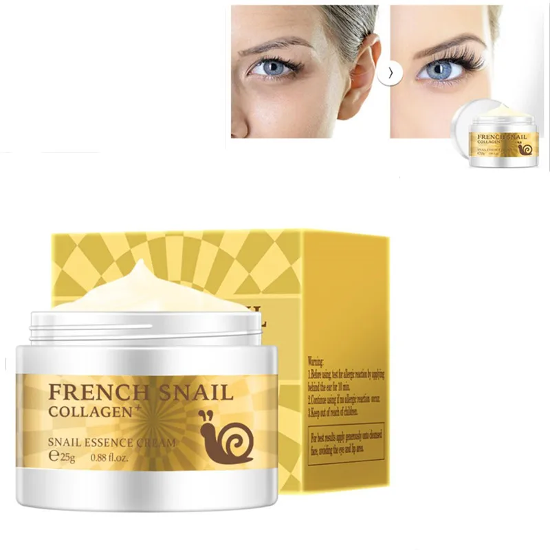 

Hot 25g Health Snail Cream Hyaluronic Acid Moisturizer Anti Wrinkle Anti Aging Nourishing Serum Collagen Day Cream Skin Care