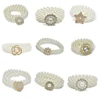 Роскошный женский жемчужный пояс для платья, элегантный цветочный пояс с кристаллами и пряжкой, стразы, свадебный пояс, эластичный пояс для женщин