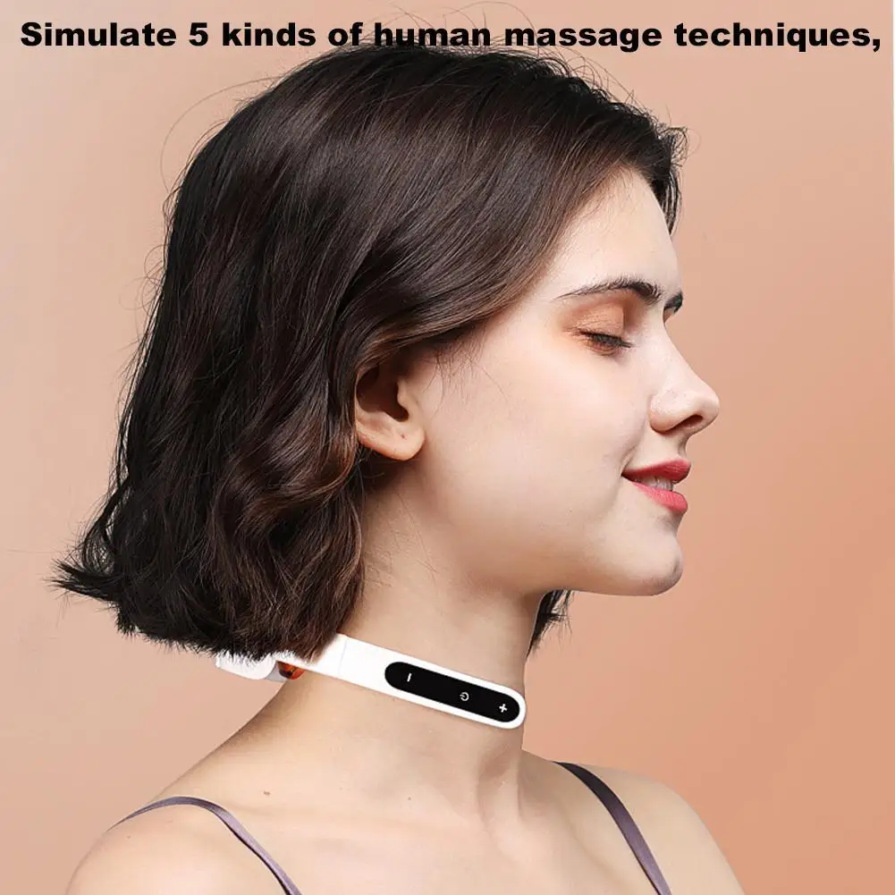 

Neck Massager Electric Neck Massage Pain Relief Tool Care Vertebra Physiotherapy Health Cervical Relaxation G9Z7