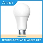 Умная лампа Aqara, настраиваемая Светодиодная лампа белого цвета для дома, 9 Вт, E27, 2700K-6500K, лм