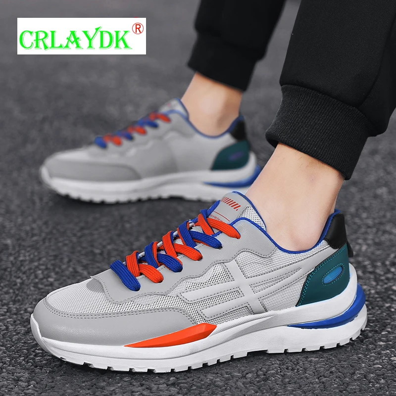 

CRLAYDK Men's Running Shoes Air Cushion Breathable Casual Sports Sneakers Youth Boys Workout Students Footwear Walking Tennis