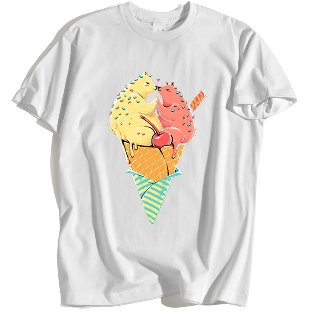 

Men's Ice Cream Print T-Shirt Fashion Casual Loose Breathable Unisex Clothing