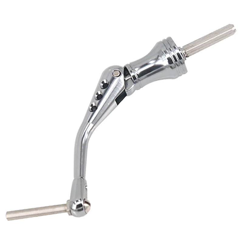 Рыболовная катушка из нержавеющей стали с ЧПУ складная ручка для спиннинга S