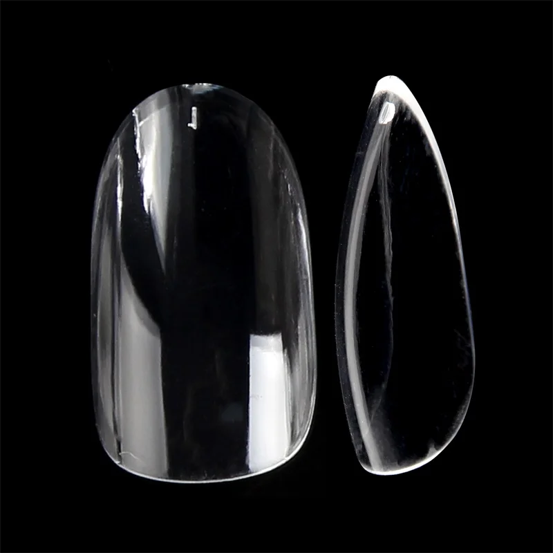 

500pcs Medium Oval Full Coverage False Nails Office Lady Acrylic Fake Nail Art Tips Salon Manicure Supply