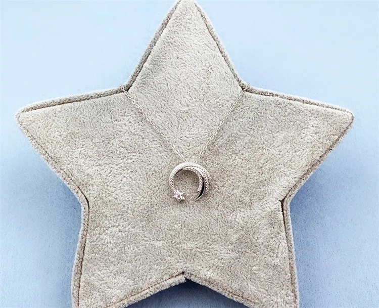 Moon Star ожерелье из стерлингового серебра 925 пробы, метеор, сад, скольжение, падающий Метеор, микро-инкрустированная Цепочка-ключица, темперамент, Женское Ожерелье