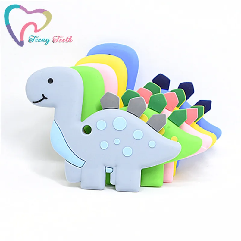 Teeny Teeth 5 шт./набор Дино Прорезыватель для зубов мультфильм животное ожерелье с