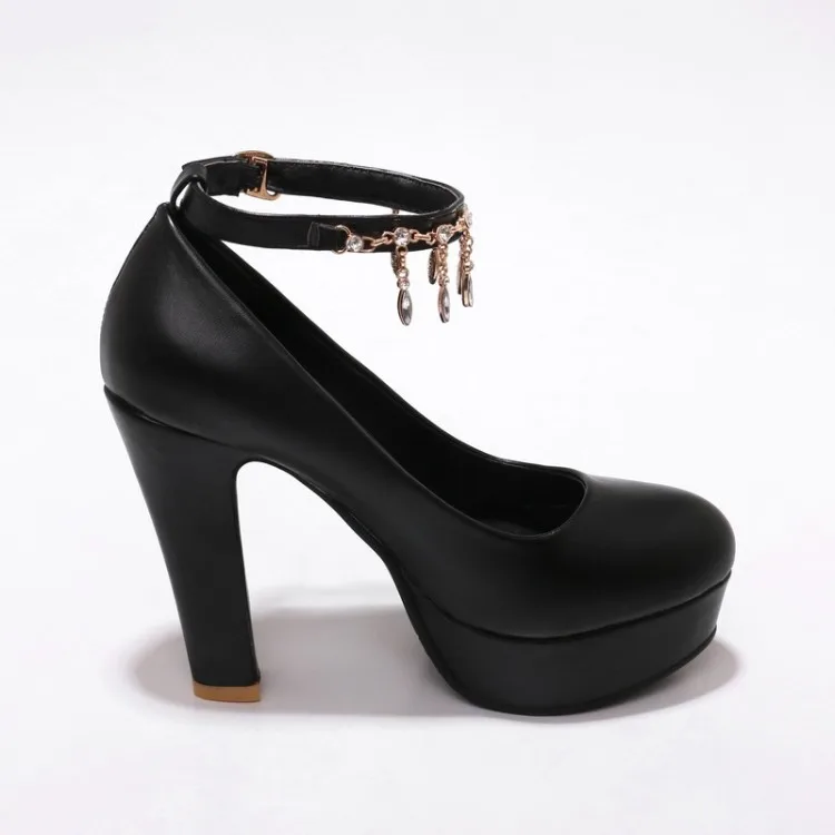 Женская обувь на платформе и каблуке большие размеры 12 13 женские туфли-лодочки