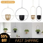 Железная подвесная Цветочная кастрюля декоративная подвесная корзина для цветов настенная подвесная Цветочная кастрюля декоративная подвесная корзина настенное крепление для дома