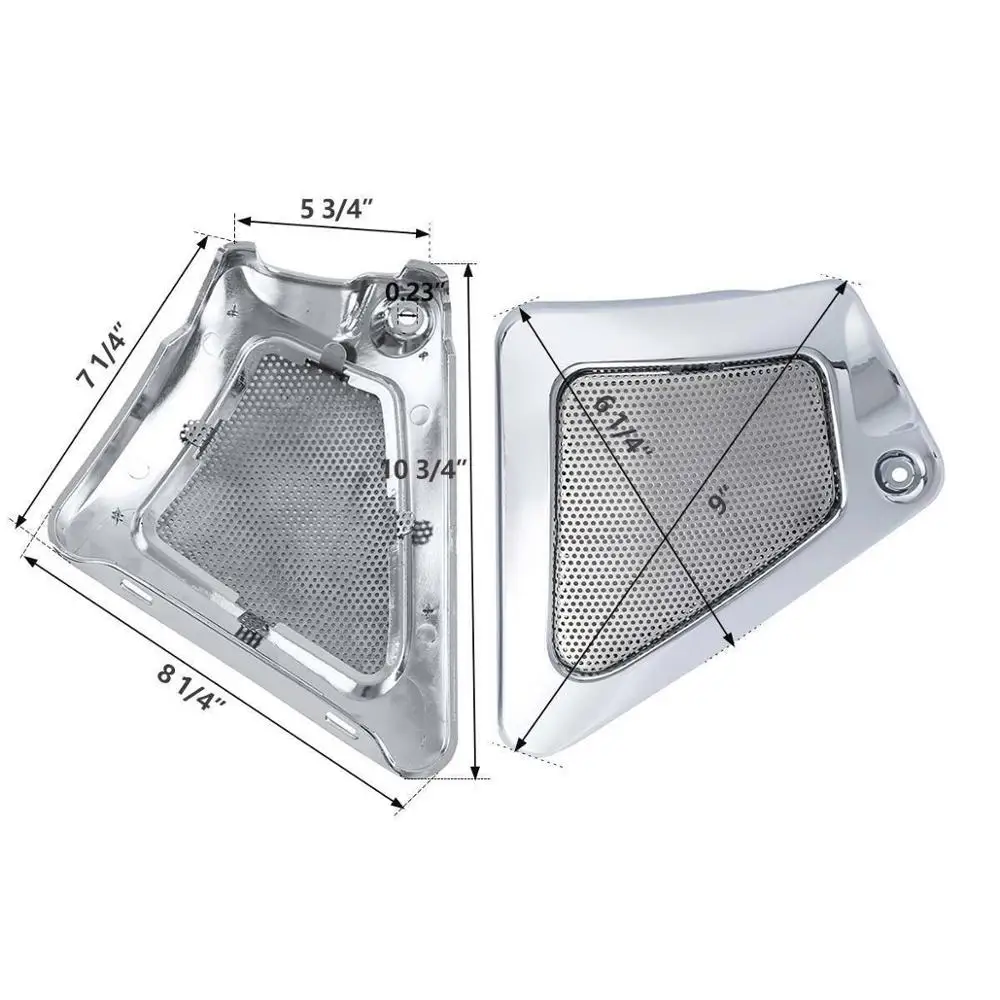 Мотоциклетная черная/хромированная рама Airbox боковые Чехлы для Harley V-Rod VRSCAW Screamin