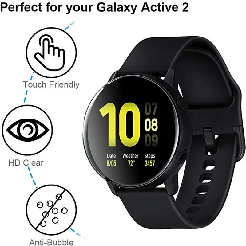 Стеклянная Защита экрана для Samsung Galaxy Watch Active 2 44 мм 40 ультратвердая HD прозрачная