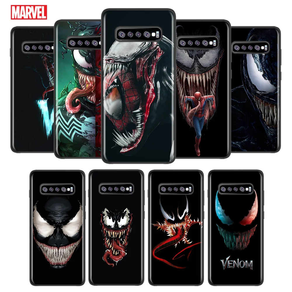 

Marvel Venom Shockproof Cover for Samsung Galaxy S21 S20 FE Ultra Lite S10 5G S10E S9 S8 Plus Black Phone Case