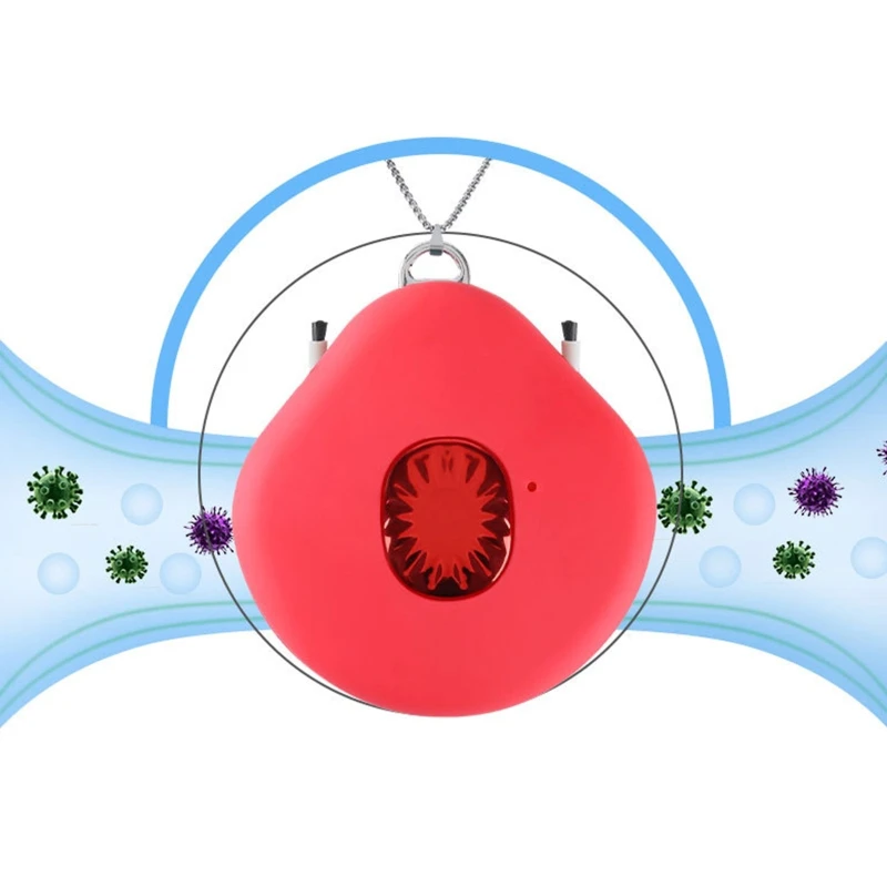 

Mini Portable Air Purifier Wearable Air Purifier Necklace USB Air Cleaner Negative Ion Generator Personal Air Freshener