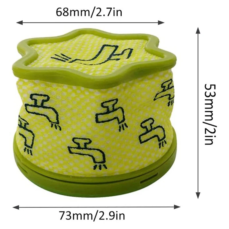 

HOT-4 Pcs Vacuum Replacement Pre Filter Suitable for LG Vacuum Cleaner Accessories A9 CordZero ADQ74774001