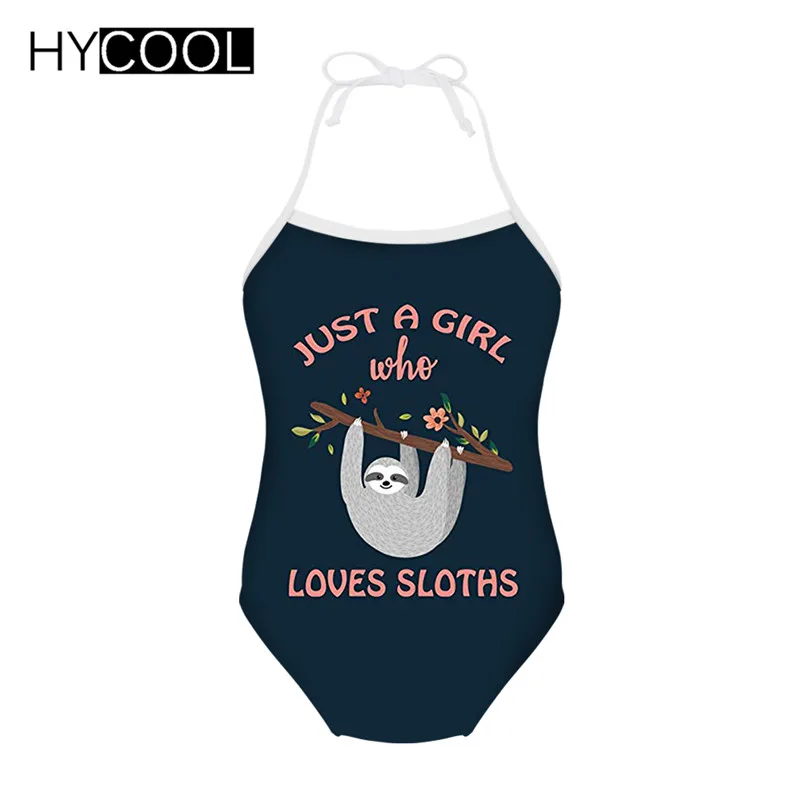 Слитный купальник HYCOOL для девочек милый детский купальный костюм с принтом