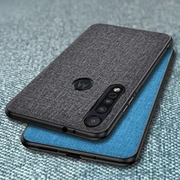 ikrsses case for motorola moto g8 play plus luxury pu hard shell back soft simple cloth case for one macro cloth texture cover