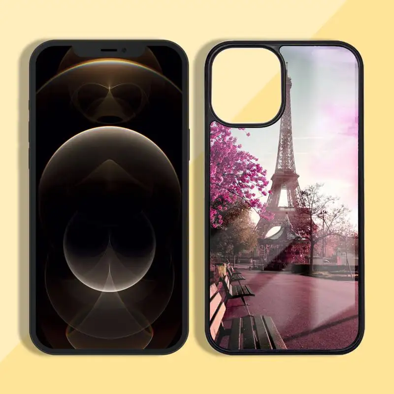 

Romantic Eiffel Tower Phone Case Silicone TPU+PC For iPhone11 12 mini Pro MAX 7 8 Plus X XR XS Samsung S20 10 9 8 Plus ultra