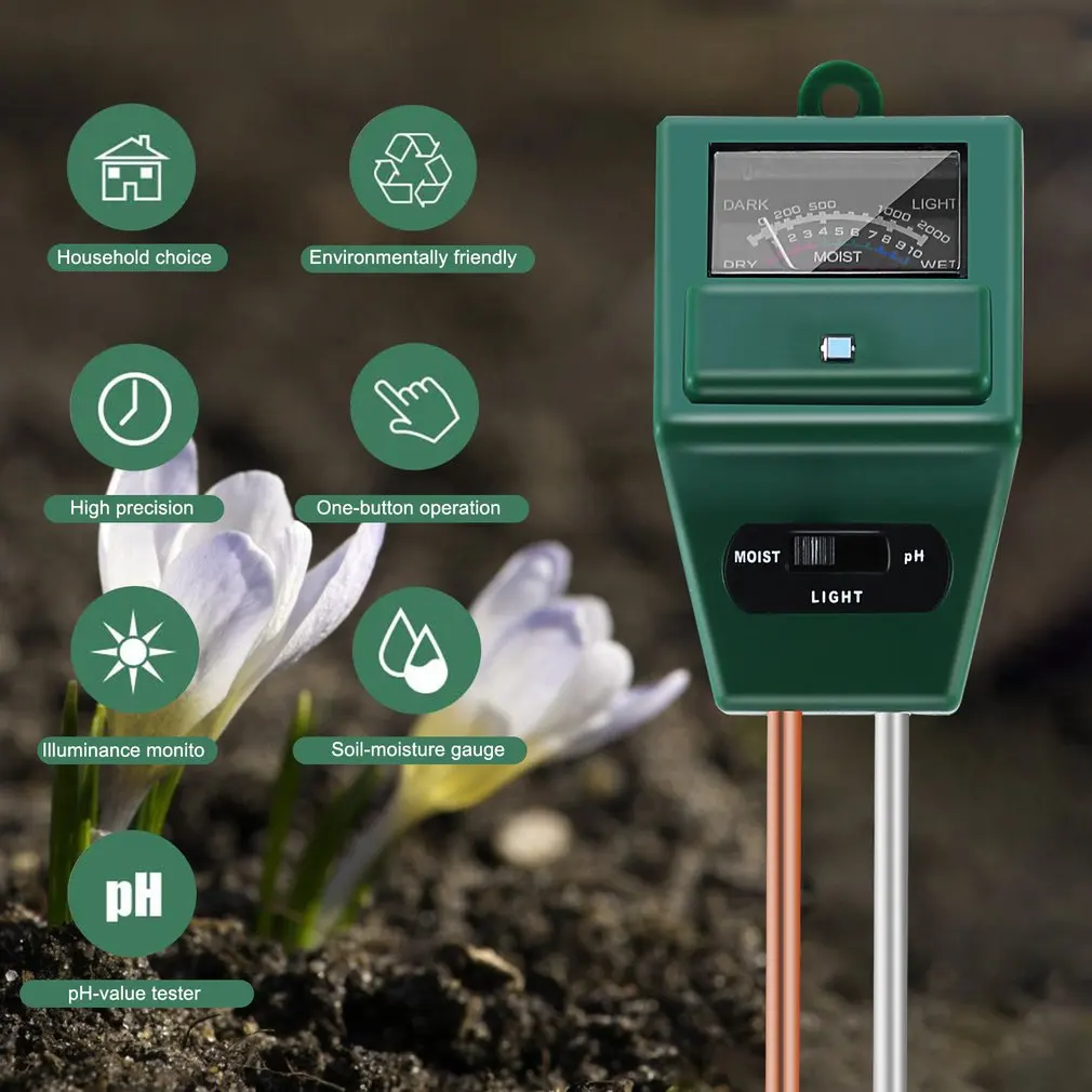 Новая почва влаги рН метр кислотность влажности от солнца светильник PH Тесты