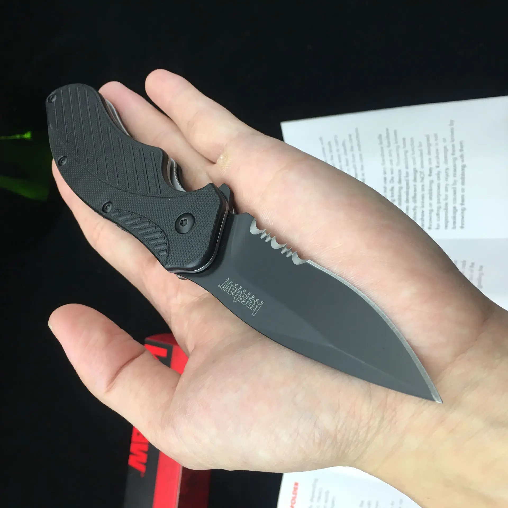 Складной карманный нож K 1605 клинок 8CR13 рукоятка G10 тактический для кемпинга охоты