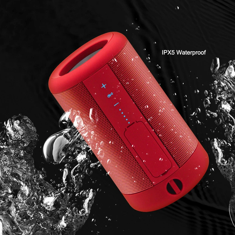 

Portable Bluetooth Speaker Outdoor Waterproof Wireless USB Speakers TWS Connection Support AUX TF Subwoofer Loudspeaker 1800mAh