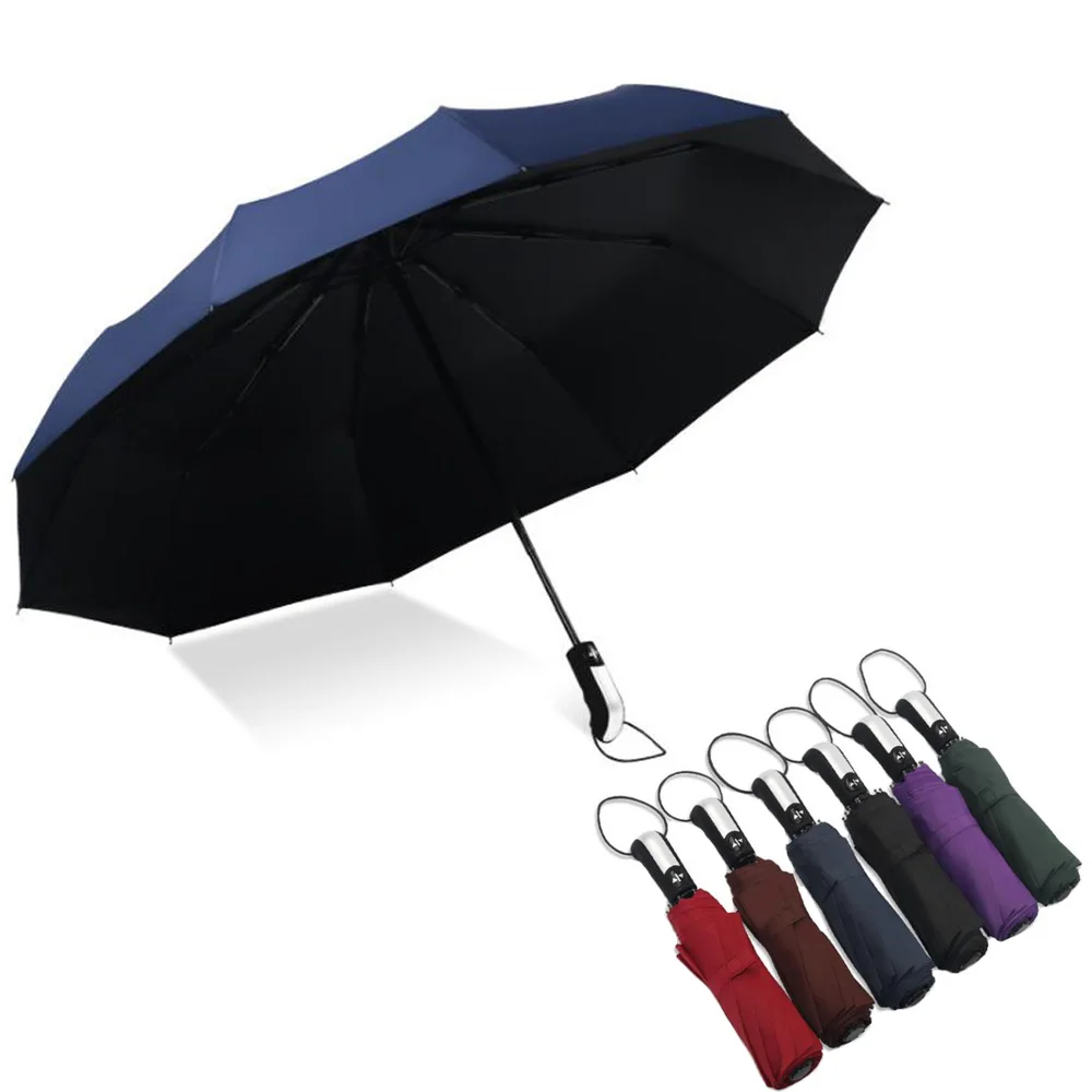 10K ветростойкий складной автоматический зонт от дождя для женщин авто Роскошные