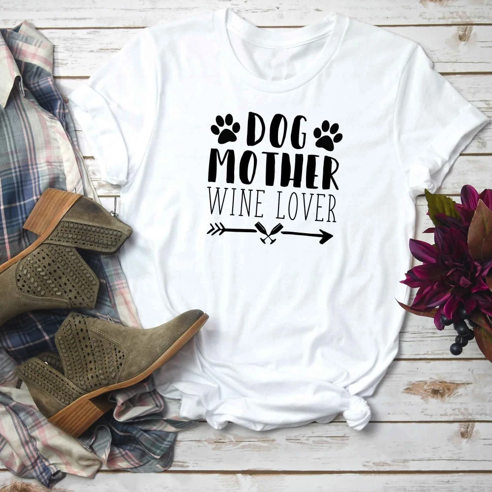 

Dog mother win lover t-shirt slogan women fashion grunge dog mom gift funny camisetas tumblr street style shirt tees K723