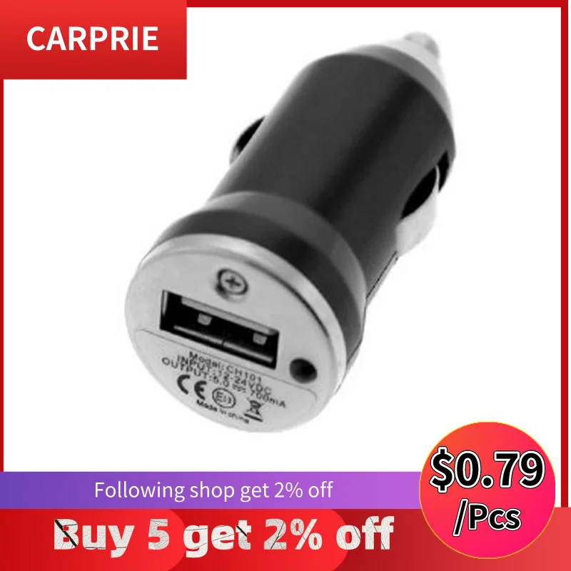 CARPRIE 2019 горячая Распродажа автомобильное зарядное устройство 1 шт. Мини Дизайн USB