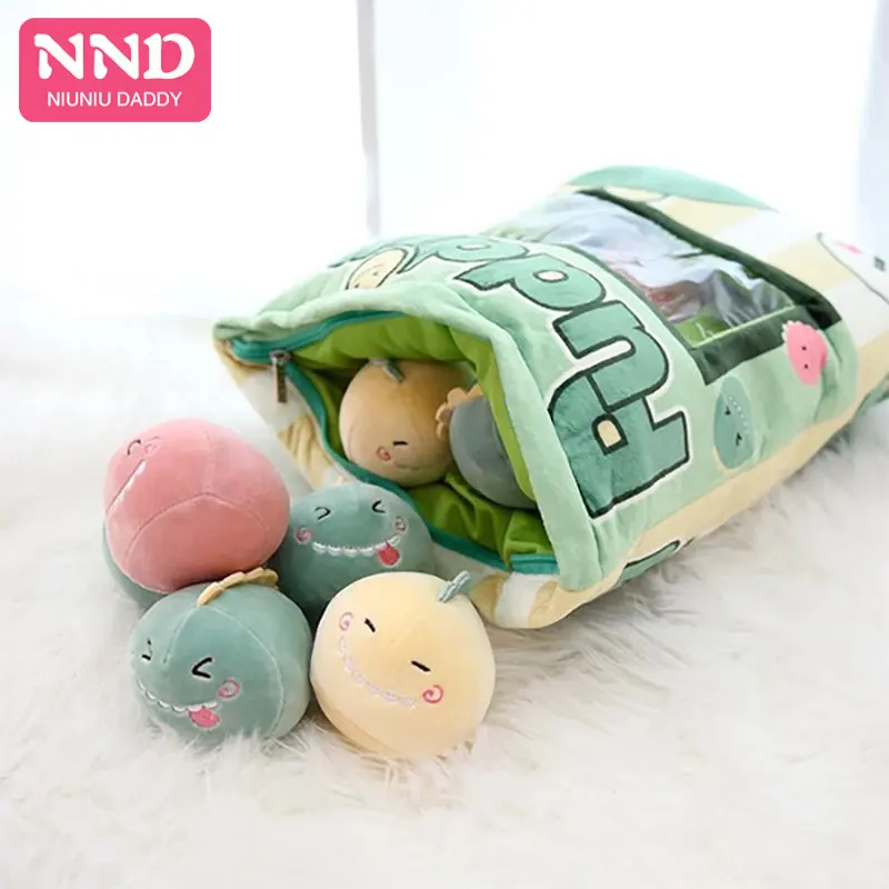 Niuniu папа еда плюшевые игрушки Моделирование 45*40 см закуска Подушка kawaii Сакура